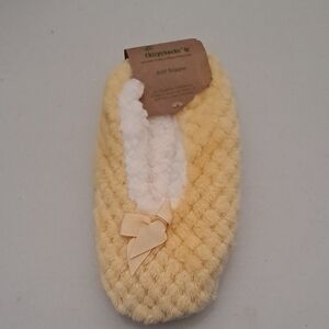 Chirpysicks Women's Size Large Soft Yellow Slippers